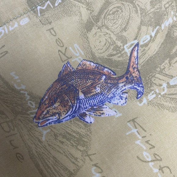 🎣 Like New Columbia Deep Sea Fishing Button Down Short Sleeve Men’s Size L - Picture 9 of 11